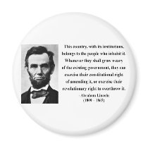 Abraham Lincoln Quote 9b magnets