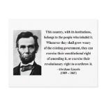 Abraham Lincoln Quote 9b Postcards