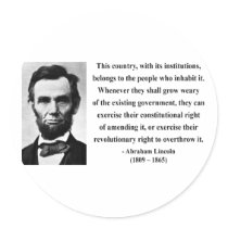 Abraham Lincoln Quote 9b stickers by brainburst Abraham Lincoln Quote 9b stickers
