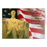 Abraham Lincoln quote Card