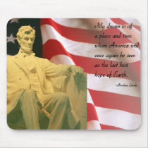 Abraham Lincoln quote mousepad by photoinspiration Abraham Lincoln quote mousepad