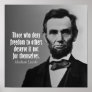 Abraham Lincoln Quote on Slavery Print