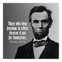 Abraham Lincoln Quote on Slavery posters