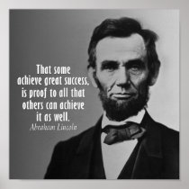 Abraham Lincoln Quote on Success Posters