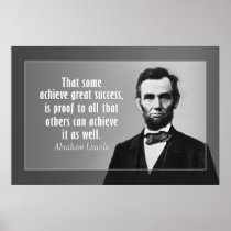 Abraham Lincoln Quote on Success Print