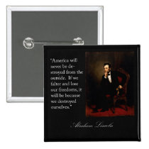 Abraham Lincoln Quote & Portrait buttons