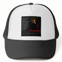 Abraham Lincoln Quote & Portrait Trucker Hats