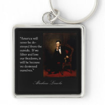 Abraham Lincoln Quote & Portrait Key Chains