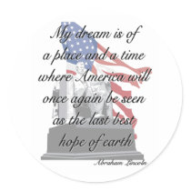 Abraham Lincoln quote stickers