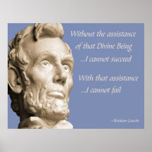 Abraham Lincoln Religion Print