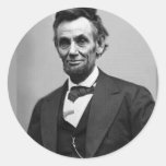 Abraham Lincoln Round Stickers