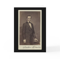 Abraham Lincoln Signed Card 1860
