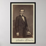Abraham Lincoln Signed Card 1860 Posters