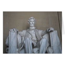 Abraham Lincoln statue Greeting Cards