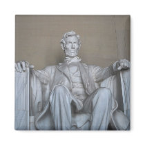 Abraham Lincoln statue Refrigerator Magnets