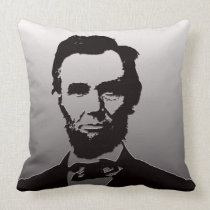 Abraham Lincoln Throw Pillow pillows