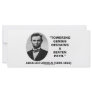 Abraham Lincoln Towering Genius Disdains Beaten Rack Card Design