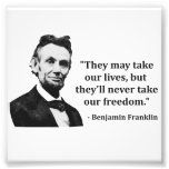 Abraham Lincoln Troll Quote Photographic Print