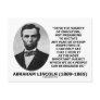 Abraham Lincoln Upon The Subject Of Education Post Card