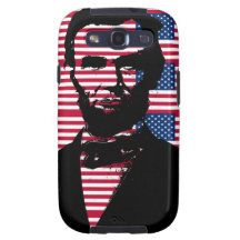Abraham Lincoln with American Flags Galaxy S3 Cases