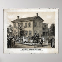 Abraham Lincoln's Home Posters