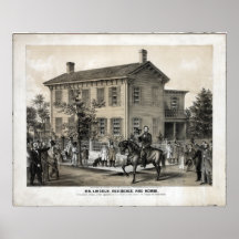 Abraham Lincoln's Home Posters
