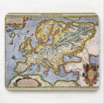 Abraham Ortelius' 1595 Map of Europe Mousepad
