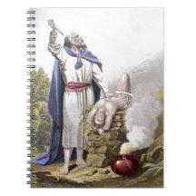 Abraham que ofrece encima de Isaac Libretas Espirales