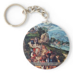 Abraham'S Sacrifice By Braunschweiger Monogrammist Keychain