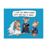 Abrahamster Funny Wedding Vows Postcard