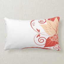 Abraxas Abstract Floral Fishnet | peach coral Pillows