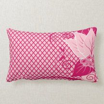 Abraxas Abstract Floral Fishnet | pink Pillows