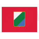 Abruzzo bandiera, Italy Greeting Card