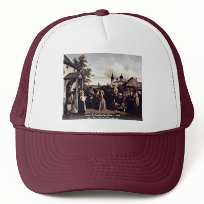Abschied By Tschernyschow Alexej Filippowitsch Mesh Hat by Artcollection