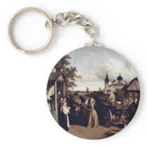 Abschied By Tschernyschow Alexej Filippowitsch Keychain
