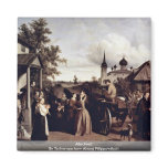 Abschied By Tschernyschow Alexej Filippowitsch Fridge Magnet