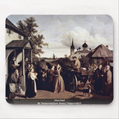 Abschied By Tschernyschow Alexej Filippowitsch Mouse Pad by Artcollection