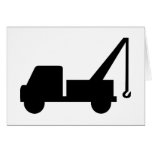Abschlepper Greeting Cards