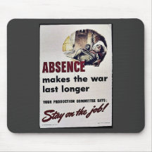 Absence Makes The War Last Longer Mouse Pads
