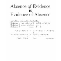 Absence of Evidence is Evidence of Absence t-shirts by KimOyhus Absence of Evidence is Evidence of Absence t-shirts