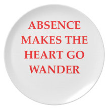 absence party plate