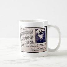 Absences Aid The Enemy - Rear Admiral W.H.P Blandy Coffee Mug