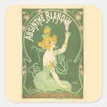 Absinthe Blanoui Vintage Absinthe Poster Art Sticker