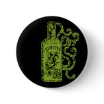 Absinthe Bottle Swirls Buttons