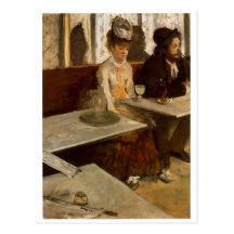 Absinthe by Degas Postcard