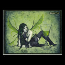 Absinthe Fairy Postcard postcards