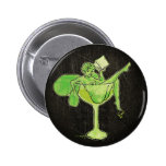Absinthe Girl In Glass (no text) Pinback Button