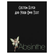 Absinthe Green Fairy In 3D Custom Flyer