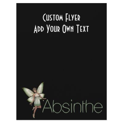 Absinthe Green Fairy In 3D Custom Flyer by VoXeeD