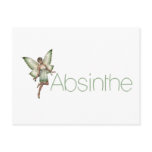 Absinthe Green Fairy In 3D Post Cards